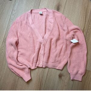 Melrose and Market Pink Knit Button Cardigan – Women’s Size L